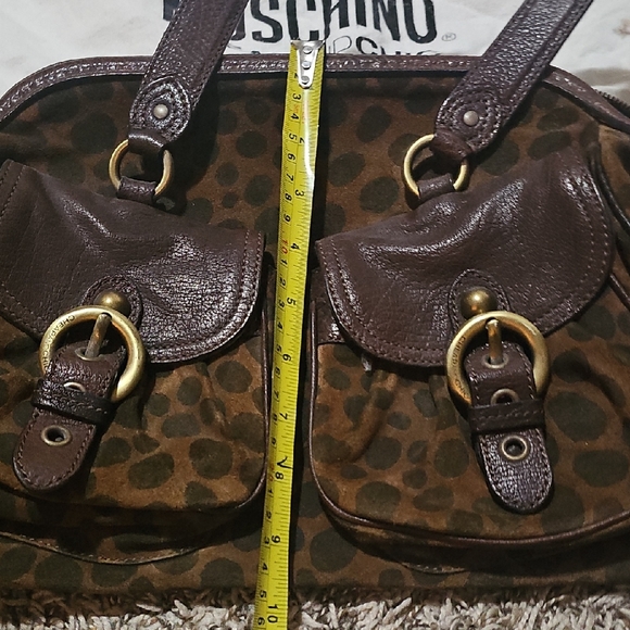 Moschino Dark Brown Polka Dot Bag - Picture 3 of 9